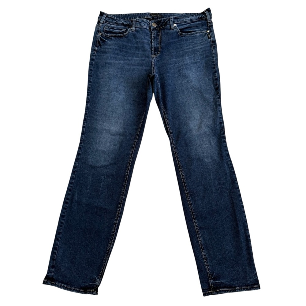 Silver Jeans Women's Straight Leg Jeans - Dark Blue